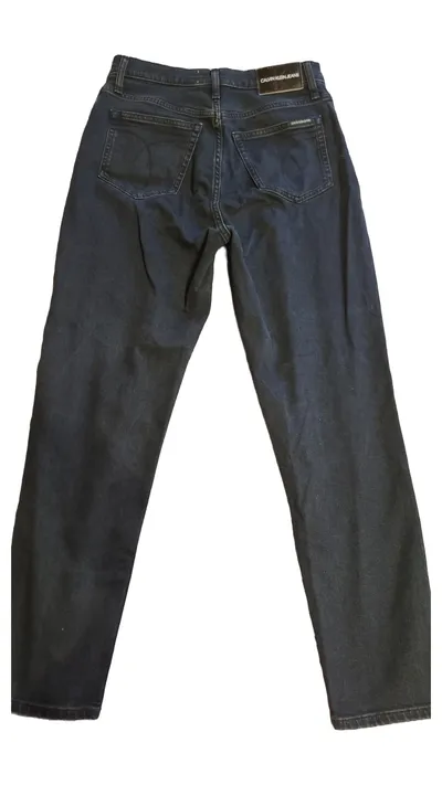 Calvin Klein Jeans Mom Jeans Damen W29 Blau High Waist Knopfleiste