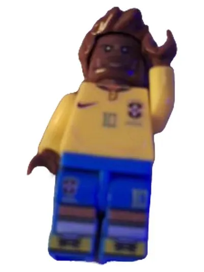 LEGO Fußballspieler Brasilien Trikot 10 Minifigur Kinder ab 6 Jahre