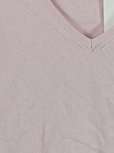 U.S. Polo Assn. Damen Pullover V-Ausschnitt Rosa Gr. M Baumwolle Stickerei