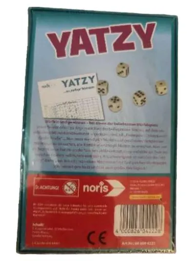 Noris YATZY Das knifflige Würfelspiel 2-6 Spieler ab 8 Jahre Klassiker