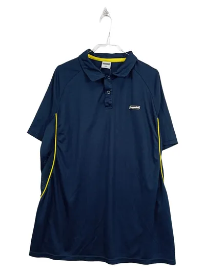 Imperial Herren Poloshirt Sportlich Blau Gelb Gr. XXL Polyester