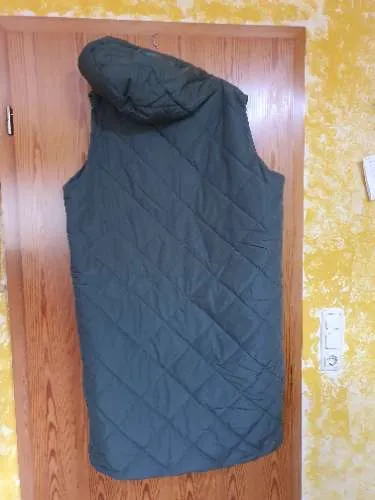 Kapalua Steppweste Damen 3XL Oliv Kapuze Lang Wattiert Weste