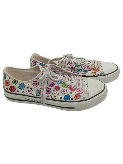 FILA x James Rizzi Damen Sneaker Low Blumenmuster Weiß Gr. 37