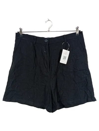 ASOS Design Tall Damen Shorts Schwarz Gr. W26/34/XS Viskose Leinen Freizeit