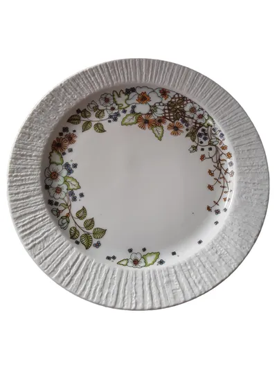 Thomas Germany Essteller Porzellan Blumenmuster Vintage 19 cm