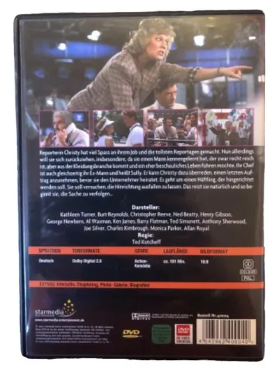 Starmedia Der Verführte DVD Action Komödie Kathleen Turner Burt Reynolds