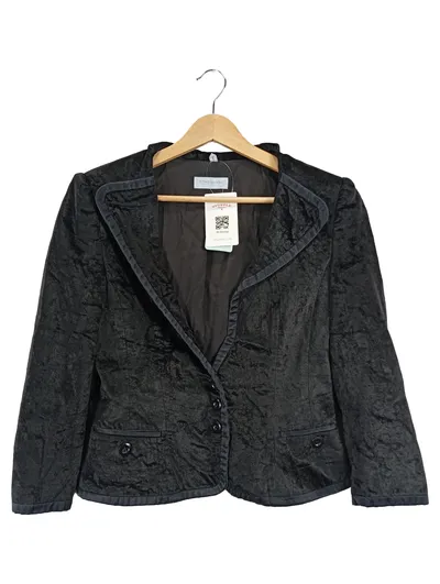Strenesse Blue Blazer Damen Elegant Gr. 36 Schwarz Festlich Viskose