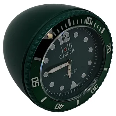 Lolliclock Rock Tischuhr Grün Sportlich Analog Quarz Taucher-Design