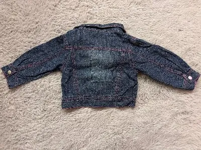 PLAYTIME Jeansjacke Baby Gr. 62 Blau Schmetterling Baumwolle