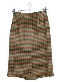 BASLER Damen Faltenrock Gr. 38 Kariert Wolle Tweed Midi Klassisch 2