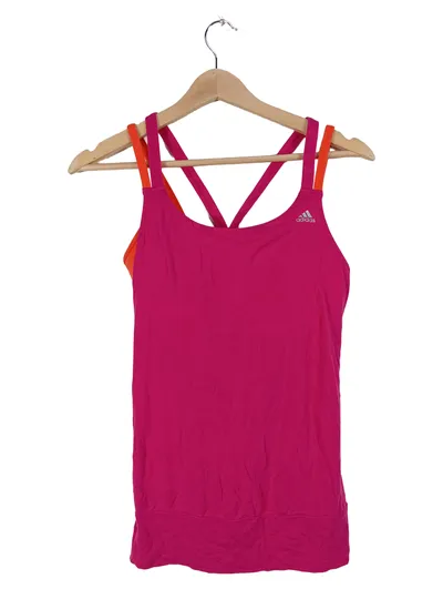 adidas Damen Racerback Tanktop Sport BH Pink Gr. S Polyester Ärmellos