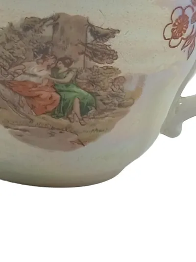 Kahla Porzellan Tasse Vintage Motiv Perlmutt Glasur Made in GDR DDR