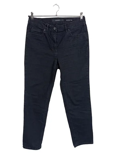 ZERRES Greta Jeans Damen Gr. 42 W33 Schwarz Straight Leg