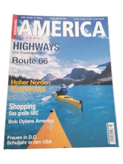 AMERICA JOURNAL Zeitschrift Nordamerika Hoher Norden Kanadas Route 66