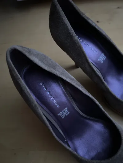 5th Avenue Damen Pumps Wildleder Braun Gr. 40 High Heels Plateau