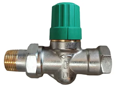 Danfoss Raumthermostat Ventil Durchgang DN15 1/2 Zoll Silber