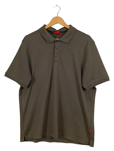 Vittorio Rossi Herren Poloshirt Gr. L Oliv Kurzarm Casual