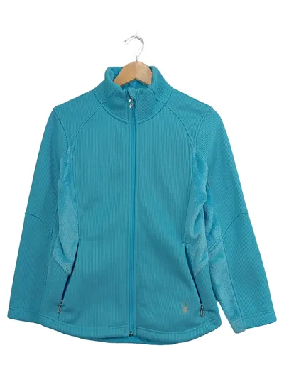 Spyder Fleecejacke Kinder Mädchen Türkis Gr. M Outdoor Sportlich Polyester