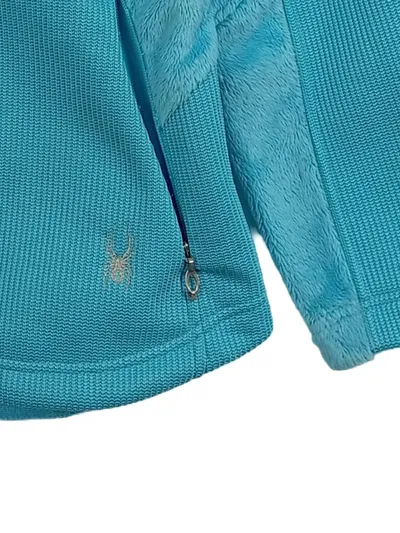 Spyder Fleecejacke Kinder Mädchen Türkis Gr. M Outdoor Sportlich Polyester