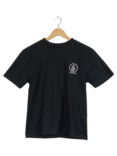 Volcom T-Shirt Kinder Gr. 158/14Y Schwarz Logo Print Streetwear