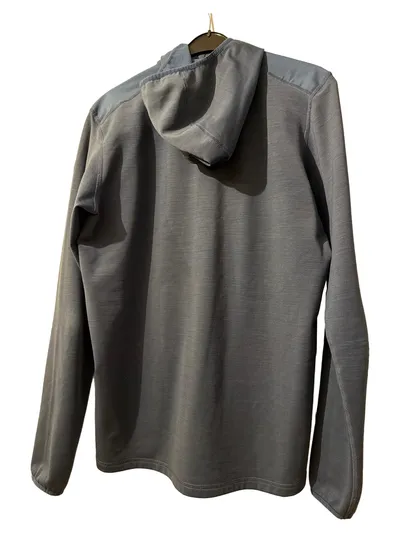 Fjällräven Herren Fleecejacke Kapuze Outdoor Grau Gr. L