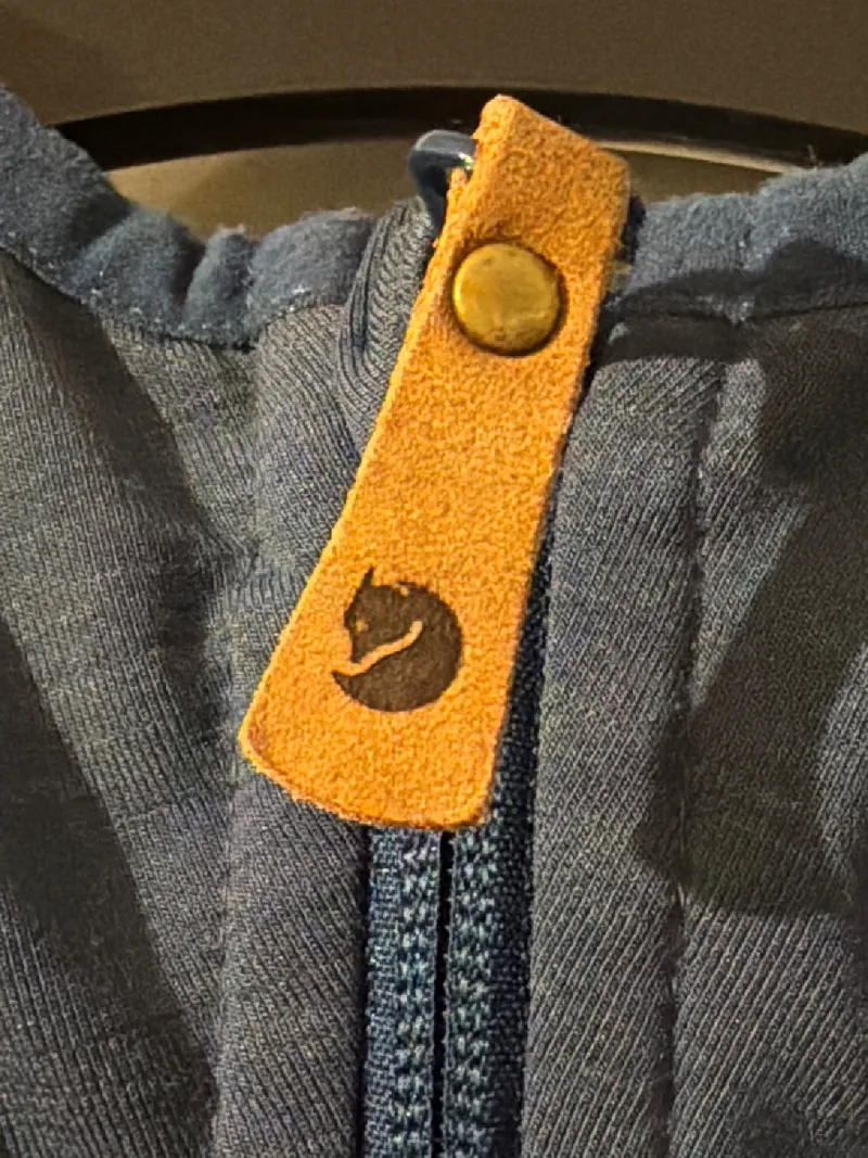 Fjällräven Herren Fleecejacke Kapuze Outdoor Grau Gr. L 6