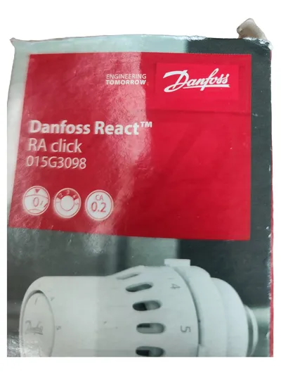 Danfoss React RA Click 015G3098 Raumthermostat Heizkörper Thermostatkopf Weiß