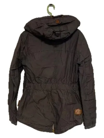 Naketano Damen Outdoorjacke Kapuze Grau Gr. M Freizeit Alltag