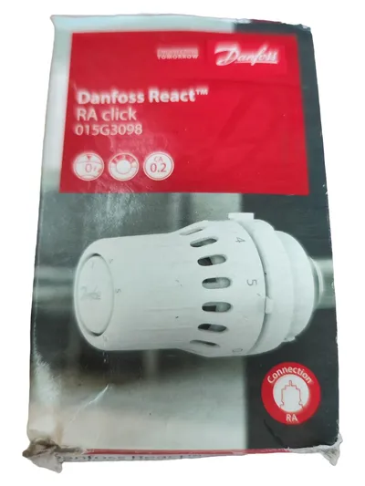 Danfoss React RA Click Raumthermostat Kopf Weiß Heizung