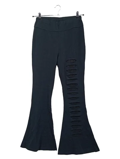 Gothicana Damen Schlaghose Destroyed Jeans Schwarz Gr. XL