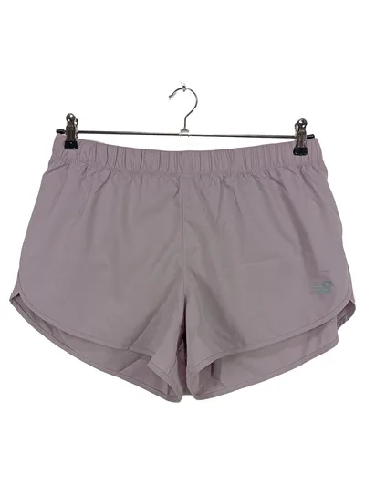 New Balance Damen Sport Shorts L Lila Polyester Laufhose Gr. 42