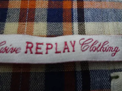 Replay Damen Poloshirt Langarm Camouflage Oliv Gr. S 36