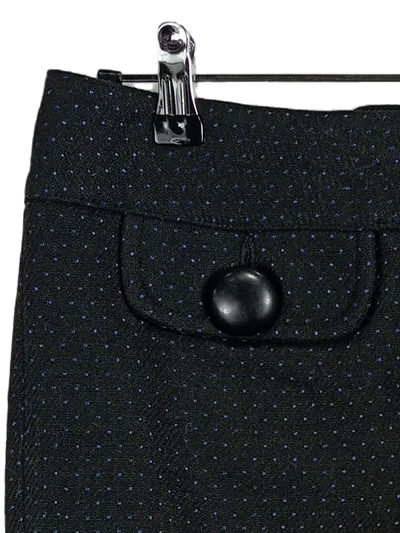 DEPT Bleistiftrock Damen Gepunktet Rüschensaum Büro Elegant Schwarz Gr. L 40