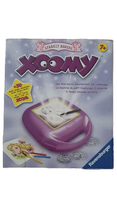 Ravensburger Xoomy Sparkly Horses Zeichengerät Kinder Lichtpausgerät