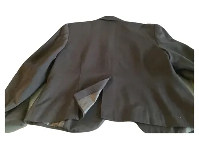 AUTHENTIC CLOTHING COMPANY Damen Blazer Gr. 40 Schwarz Stickerei Klassisch
