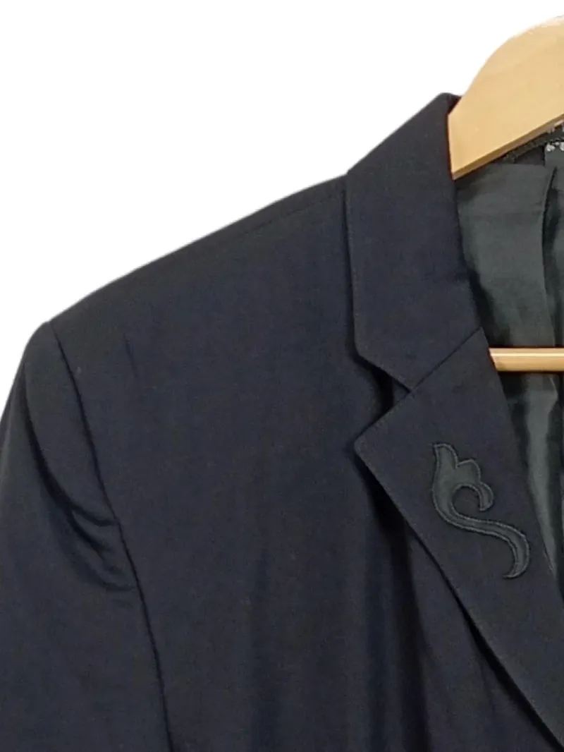 AUTHENTIC CLOTHING COMPANY Damen Blazer Gr. 40 Schwarz Stickerei Klassisch 3