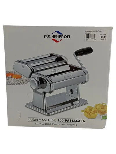 Küchenprofi Nudelmaschine 150 Pasta Casa Silber Edelstahl 10 Jahre Garantie