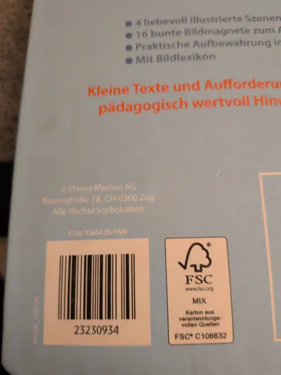 Magnet-Spiel-Buch Auf der Baustelle mit 16 Magneten Kinderbuch FSC