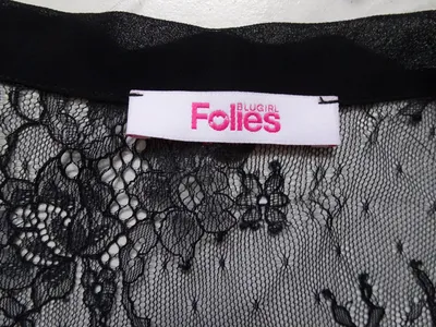 Blugirl Folies Damen Jumpsuit Gr. 36 Schwarz Blumenmuster Spitze Elegant