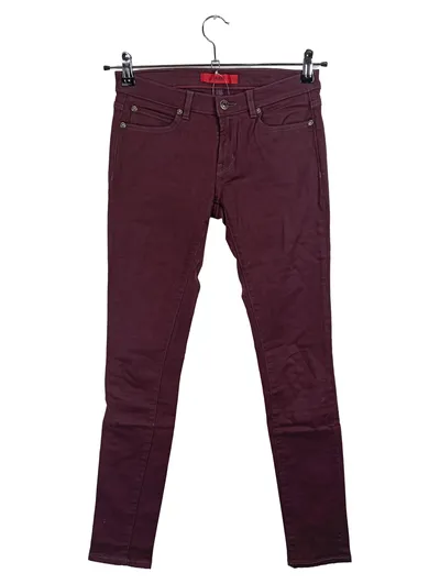 HUGO Skinny Jeans Damen Lila W26/34 Stretch Hose Casual Baumwolle