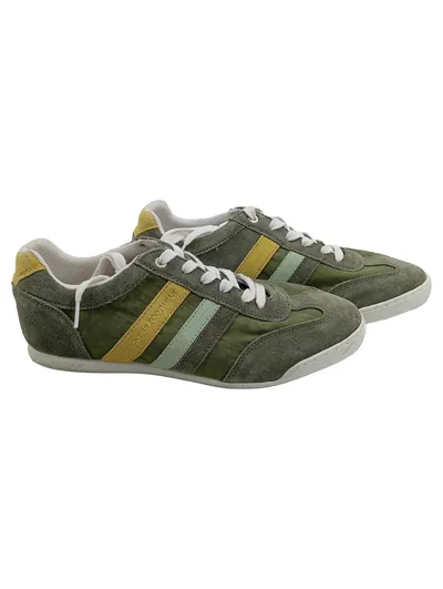 Dockers Sneaker Low Herren Freizeitschuhe Oliv Retro Gr. 43