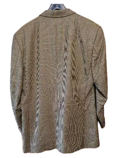 Pierre Cardin Herren Sakko Gr. 54 Beige Kariert Klassisch Business