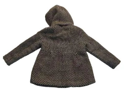 Noppies Kinder Steppjacke Gr. 128 Kapuze schwarz-weiß gemustert Mädchen