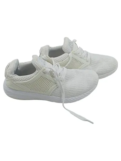 Kappa Sneaker Low Damen Gr. 40 Weiß Sportschuhe Mesh Schnürung