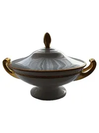 Edelstein Elvira Suppenterrine Porzellan Klassisch Weiß 33 cm 1