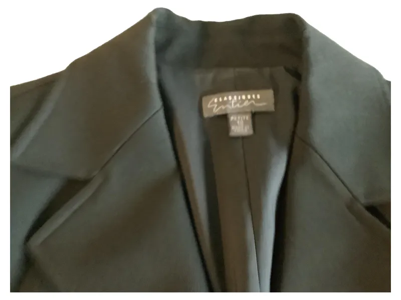 Classiques Entier Damen Blazer Jacke Schwarz Gr. 38 Business Reißverschluss 5