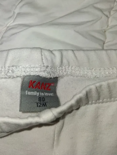 KANZ Leggings Baby Kinder Gr. 80 Beige Baumwolle Basic Uni