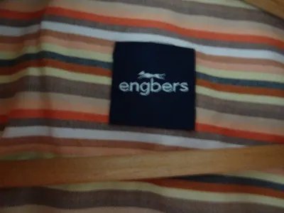 Engbers Herren Kurzarm Freizeithemd gestreift Orange Gr. XL