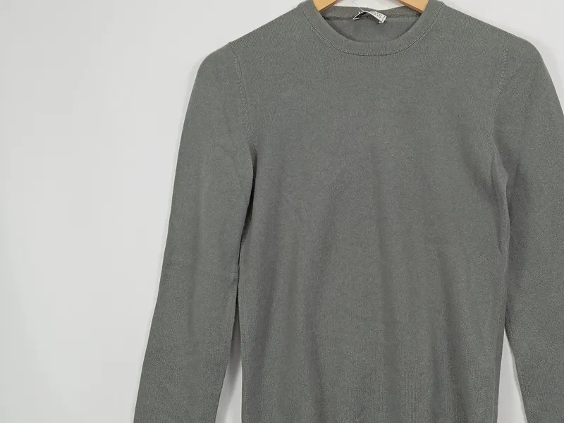 Brunello Cucinelli Herren Kaschmir Pullover Grau Größe S Business Casual 2