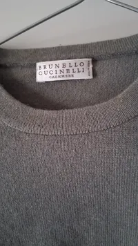 Brunello Cucinelli Herren Kaschmir Pullover Grau Größe S Business Casual 6
